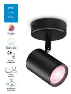 Philips WiZ Colors 8719514551930 IMAGEO bodové svietidlo 1xGU10 5W/350lm 2200-6500K+RGB čierna stmievateľné