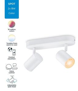 Philips WiZ Colors 8719514551893 IMAGEO bodové svietidlo 2xGU10 10W/700lm 2200-6500K+RGB biela stmievateľné
