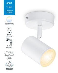 Philips WiZ Tunable white 8719514551756 IMAGEO bodové svietidlo 1xGU10 5W/350lm 2700-6500K biela stmievateľné