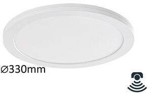 Rabalux 1492 Sonnet stropné/zápustné svietidlo 2v1 LED 330mm 30W/2800lm 4000K s pohybovým senzorom biela