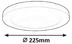 Rabalux 1491 Sonnet stropné/zápustné svietidlo 2v1 LED 225mm 18W/1500lm 4000K s pohybovým senzorom biela