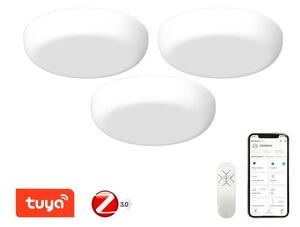 Immax 07109KD NEO PRACTICO sada 3x Smart stropné svietidlo 18cm 24W biela s diaľkovým ovládaním Zigbee 3.0