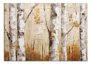 Obraz na plátne Malované brezy
