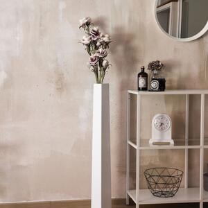 Váza OBELISK, sklolaminát, výška 100 cm, biely mat