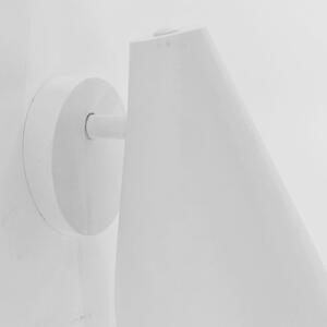 Biele nástenné svietidlo SULION Lisboa, výška 16 cm