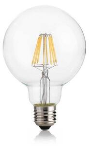 Ideal Lux 101323 LED žiarovka E27 Filament G95 8W/860lm 3000K priehľadná, globe