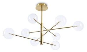 Ideal Lux 275215 EQUINOXE závesné svietidlo 8xG4 D1280mm mosadzná