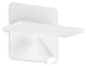Ideal Lux 287317 PIANO nástenné svietidlo s vypínačom LED 11,5W 830/540lm 3000K biela