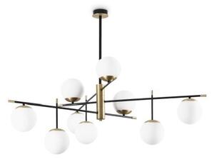 Ideal Lux 289489 GOURMET závesné svietidlo 9xE14 čierna, mosadz