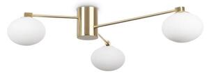 Ideal Lux 288260 HERMES stropné svietidlo 3xG9 saténová mosadz