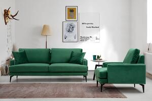 Dizajnová 3-miestna sedačka Fenicia 205 cm zelená