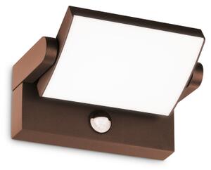 Ideal Lux 307176 SWIPE vonkajšie nástenné svietidlo so senzorom LED 21W 2300/1320lm 3000K kávová