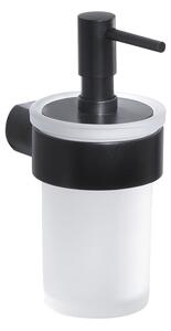 Biely/matne čierny nástenný dávkovač mydla 110 ml Gedy Pirenei – Sapho