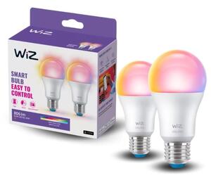 Philips Wiz Colors 8720169072336 LED žiarovka E27 A60 8,5W/806lm 2200-6500K+RGB 2-set