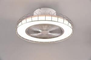 TRIO WIZ R64122106 SANDFJORD stropné svietidlo s ventilátorom SMD LED D520mm 30W/3420lm 2700-6500K chrómová, stmievateľné, diaľkový ovládač