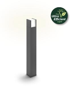 Philips 8720169278080 UltraEfficient Arbour vonkajšie stojanové svietidlo/záhradný stĺpik V770mm LED 3,8W/800lm 2700K IP44 antracit