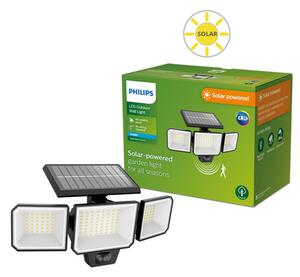 Philips 8720169269156 Outdoor solar Nysil solárne nástenné svietidlo bezpečnostné/reflektor so senzorom PIR LED 8,7W/1000lm 5000K IP65 čierna