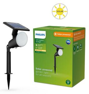 Philips 8720169269132 Outdoor solar Jivix solárne zapichovacie svietidlo/reflektor LED 1,4W/150lm 2700K IP44 čierna