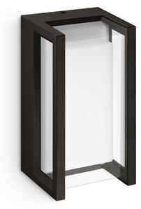 Philips 8720169266711 Outdoor Pyrona vonkajšie nástenné svietidlo LED 12W/1500lm 2700K IP44 čierna