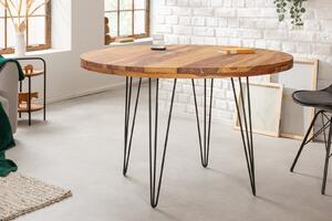Okrúhly jedálenský stôl MAKASSAR 120 cm - prírodná