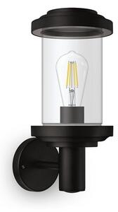 Philips 8720169266513 Outdoor Listra vonkajšie nástenné svietidlo 1xE27 IP44 čierna