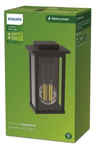 Philips 8720169266490 Outdoor Mirth vonkajšie nástenné svietidlo 1xE27 IP44 čierna