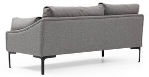 Dizajnová rohová sedačka Pallavi 255 cm sivá - ľavá