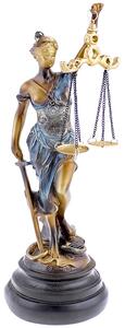 Socha spravodlivosti Justícia 33cm (Socha justitia s váhami spravodlivosti výšky 33 cm)