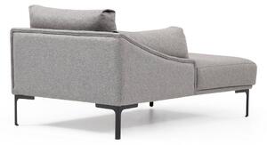 Dizajnová rohová sedačka Pallavi 255 cm sivá - ľavá
