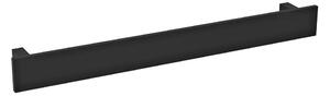 Čierny hliníkový držiak na osušky Sapho Patron, šírka 60 cm