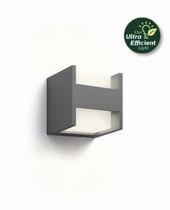 Philips 8720169263857 UltraEfficient Arbour Ultra Efficient vonkajšie nástenné svietidlo LED 3,8W/2x400lm 2700K IP44 antracit