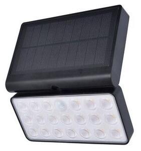 LUTEC CONNECTED 6935501330 TUDA exteriérové solárne nástenné svietidlo LED 8,5W 1000lm 2700-6500K IP44 čierna so senzorom