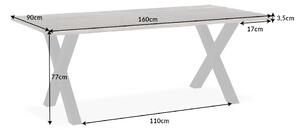 Jedálenský stôl REGESIS 160 cm - akácia, hnedá
