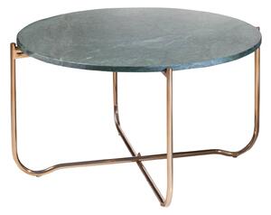 Konferenčný stolík NOBL 62 cm - zelená, zlatá II. akosť