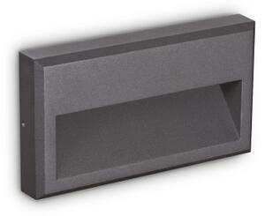 Ideal lux 322285 OUTDOOR FEBE vonkajšie nástenné svietidlo LED 6W 630/150lm 4000K IP65 antracitová