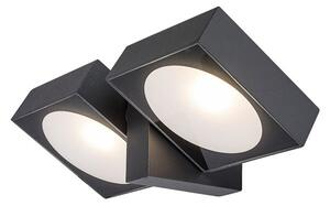 RABALUX 77101 Telde vonkajšie nástenné svietidlo LED 14W/900lm 3000K IP54 antracit, priehľadná