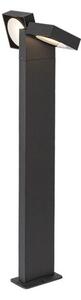 RABALUX 77102 Telde vonkajšie stojanové svietidlo/stĺpik LED V750mm 14W/900lm 3000K IP54 antracit, priehľadná