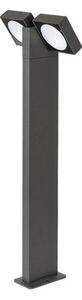 RABALUX 77102 Telde vonkajšie stojanové svietidlo/stĺpik LED V750mm 14W/900lm 3000K IP54 antracit, priehľadná