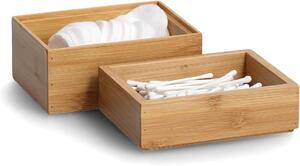 Zeller Present Úložný box, organizér do šuplíka, bambusová sada 2ks (14,5×11×10)