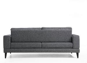 Dizajnová 3-miestna sedačka Santino 210 cm tmavosivá