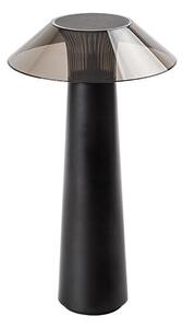 RABALUX 77062 Assen solárne dekoratívne svietidlo/lampička LED V285mm 5W/40lm 3000K IP44 čierna, dymová