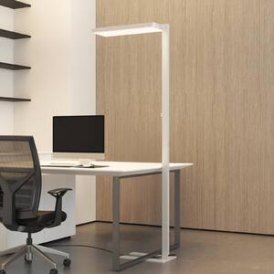 Stojacia lampa Arcchio LED Timon, 195 cm, biela, 54 W, hliník
