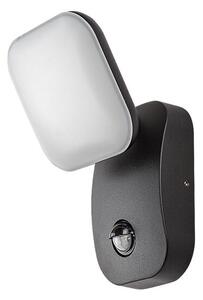 RABALUX 77058 Odiel vonkajšie nástenné svietidlo so senzorom LED 12W/850lm 3000K IP44 čierna, biela
