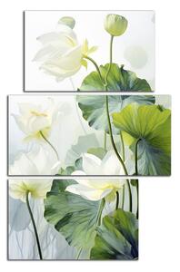 Obraz na plátne Biele vodné kvety