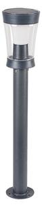 RABALUX 77038 Angers solárne stojanové svietidlo/stĺpik so senzorom LED V630mm 3W/300lm 4000K IP65 šedá, priehľadná