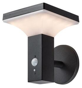 RABALUX 77044 Geleen solárne nástenné svietidlo so senzorom LED 4W/400lm 3000K IP44 čierna, biela