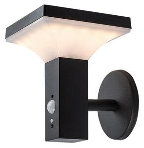 RABALUX 77044 Geleen solárne nástenné svietidlo so senzorom LED 4W/400lm 3000K IP44 čierna, biela