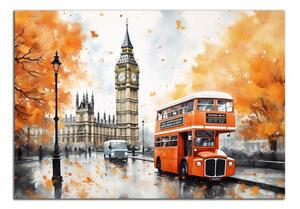 Obraz na plátne Jeseň v Londýne