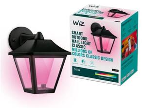 Philips Wiz Colors 8720169076181 Outdoor Wall light vonkajšie nástenné svietidlo LED 9,5W/900lm 2700-5000K+RGB IP44 čierna