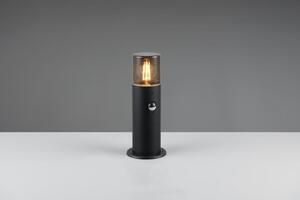 TRIO 522260132 HOOSIC vonkajšie stojanové svietidlo/stĺpik so senzorom V300mm 1xE27 IP44 čierna matná, dymová